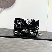 Fortok Chanel Small Flap Bag Sequins & Gold-Tone Metal 20cm - 1