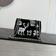 Fortok Chanel Small Flap Bag Sequins & Gold-Tone Metal 20cm - 6