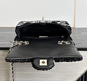 Fortok Chanel Small Flap Bag Sequins & Gold-Tone Metal 20cm - 5
