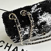 Fortok Chanel Small Flap Bag Sequins & Gold-Tone Metal 20cm - 3