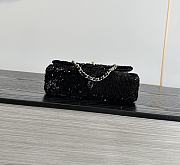 Fortok Chanel Small Flap Bag Sequins & Gold-Tone Metal 20cm - 2