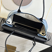 Fortok Chanel Urban Essential Shopping Bag Blue Denim 33×43×17.5cm - 3