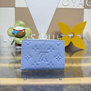 Fortok Louis Vuitton Lisa Wallet Blue Iris 9*1.5*11.5cm - 6