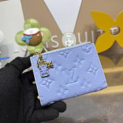 Fortok Louis Vuitton Lisa Wallet Blue Iris 9*1.5*11.5cm - 3