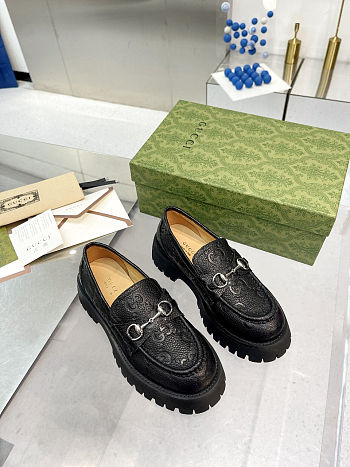 Fortok Gucci GG Lug Loafer Black