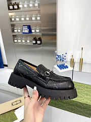 Fortok Gucci GG Lug Loafer Black - 6