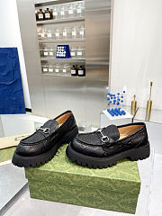 Fortok Gucci GG Lug Loafer Black - 2
