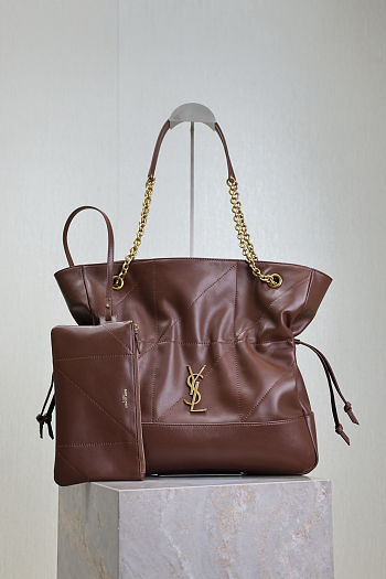 Fortok Saint Laurent YSL Jamie Shopping Brown 35x35x10cm