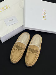 Fortok Dior Boy Mule Beige Suede  - 6