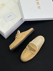 Fortok Dior Boy Mule Beige Suede  - 5