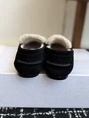 Fortok Dior Boy Mule Black Suede Shearling Lining - 6