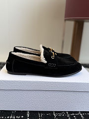 Fortok Dior Boy Mule Black Suede Shearling Lining - 5