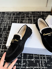 Fortok Dior Boy Mule Black Suede Shearling Lining - 2