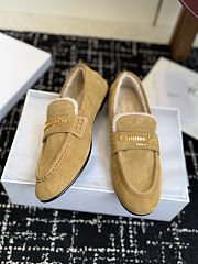 Fortok Dior Boy Mule Beige Suede Shearling Lining - 6