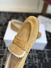 Fortok Dior Boy Mule Beige Suede Shearling Lining - 3