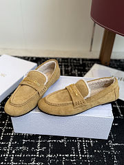 Fortok Dior Boy Mule Beige Suede Shearling Lining - 5