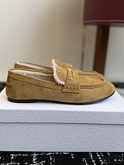Fortok Dior Boy Mule Beige Suede Shearling Lining - 4
