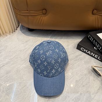 Fortok Louis Vuitton Blue Denim Cap 