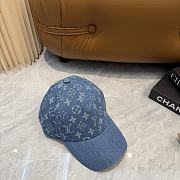 Fortok Louis Vuitton Blue Denim Cap  - 3