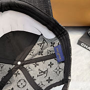 Fortok Louis Vuitton Black Denim Cap  - 6