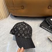 Fortok Louis Vuitton Black Denim Cap  - 5