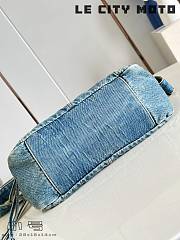 Fortok Balenciaga Le City Moto Small Denim 28x18x14cm - 3
