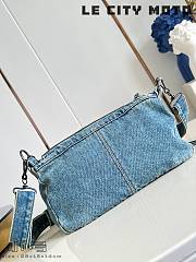 Fortok Balenciaga Le City Moto Small Denim 28x18x14cm - 2