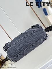 Fortok Balenciaga Le City Moto Large Denim Black 40x16.5x16cm - 6