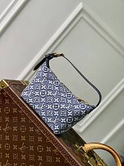 Fortok Louis Vuitton Hills Pochette Blue Monogram Denim 18.5 x 11 x 6.5cm - 6