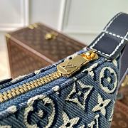 Fortok Louis Vuitton Hills Pochette Blue Monogram Denim 18.5 x 11 x 6.5cm - 2