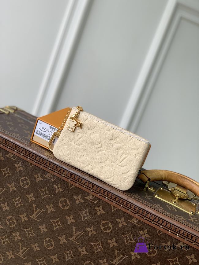 Fortok Louis Vuitton Key Pouch S Poplar 15 x 9 x 1cm  - 1