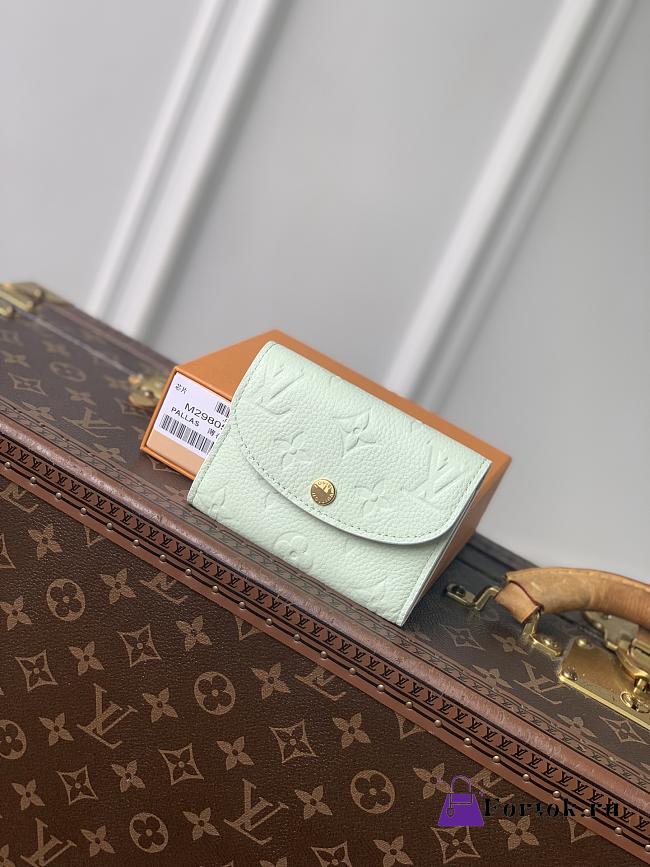 Fortok Louis Vuitton Rosalie Coin Purse Green 11 x 8 x 2.5cm - 1