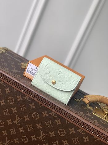 Fortok Louis Vuitton Rosalie Coin Purse Green 11 x 8 x 2.5cm