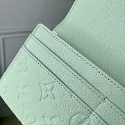 Fortok Louis Vuitton Sarah Wallet Green 19x10.5x2cm - 3