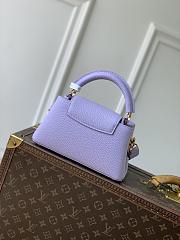Fortok Louis Vuitton Capucines East-West Mini Purple 12 x 22 x 8cm - 4