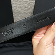Fortok Chanel Leather Belt Black - 4