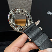 Fortok Chanel Leather Belt Black - 3