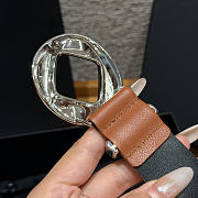 Fortok Chanel Leather Belt Cognac Brown - 6