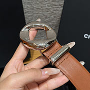 Fortok Chanel Leather Belt Cognac Brown - 4