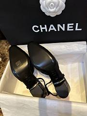 Fortok Chanel Quilted Slingback Heels Black - 2