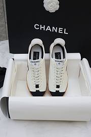Fortok Chanel Calfskin Embossed Suede Sneakers  - 1
