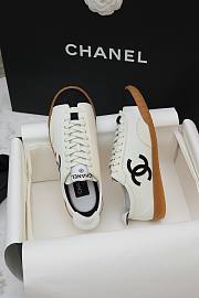 Fortok Chanel Calfskin Embossed Suede Sneakers  - 6