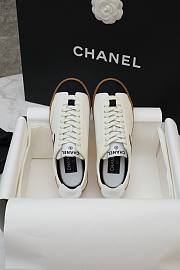 Fortok Chanel Calfskin Embossed Suede Sneakers  - 4