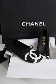 Fortok Chanel Coco Beach 2026 Black Lambskin Ballet Flats - 3
