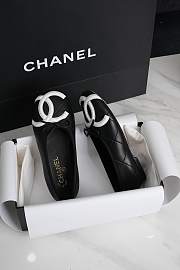 Fortok Chanel Coco Beach 2026 Black Lambskin Ballet Flats - 4