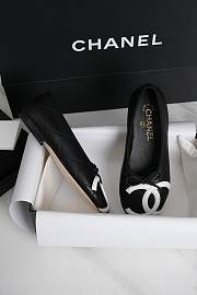 Fortok Chanel Coco Beach 2026 Black Lambskin Ballet Flats - 2