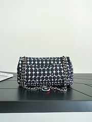 Fortok Chanel Polka-dot Nylon Flap Bag 3D Optical-illusion Dot Print 26*15cm - 6