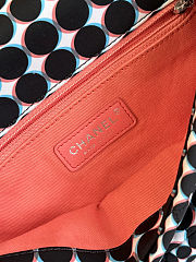 Fortok Chanel Polka-dot Nylon Flap Bag 3D Optical-illusion Dot Print 26*15cm - 4