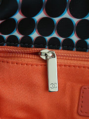 Fortok Chanel Polka-dot Nylon Flap Bag 3D Optical-illusion Dot Print 26*15cm - 2