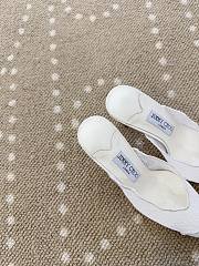 Fortok Jimmy Choo White Lace-trimmed Pointed-toe Mules 10cm - 3